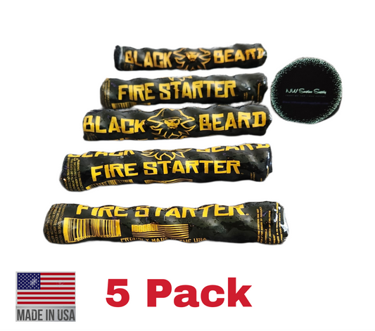 Black Beard Fire Starter 5 PACK