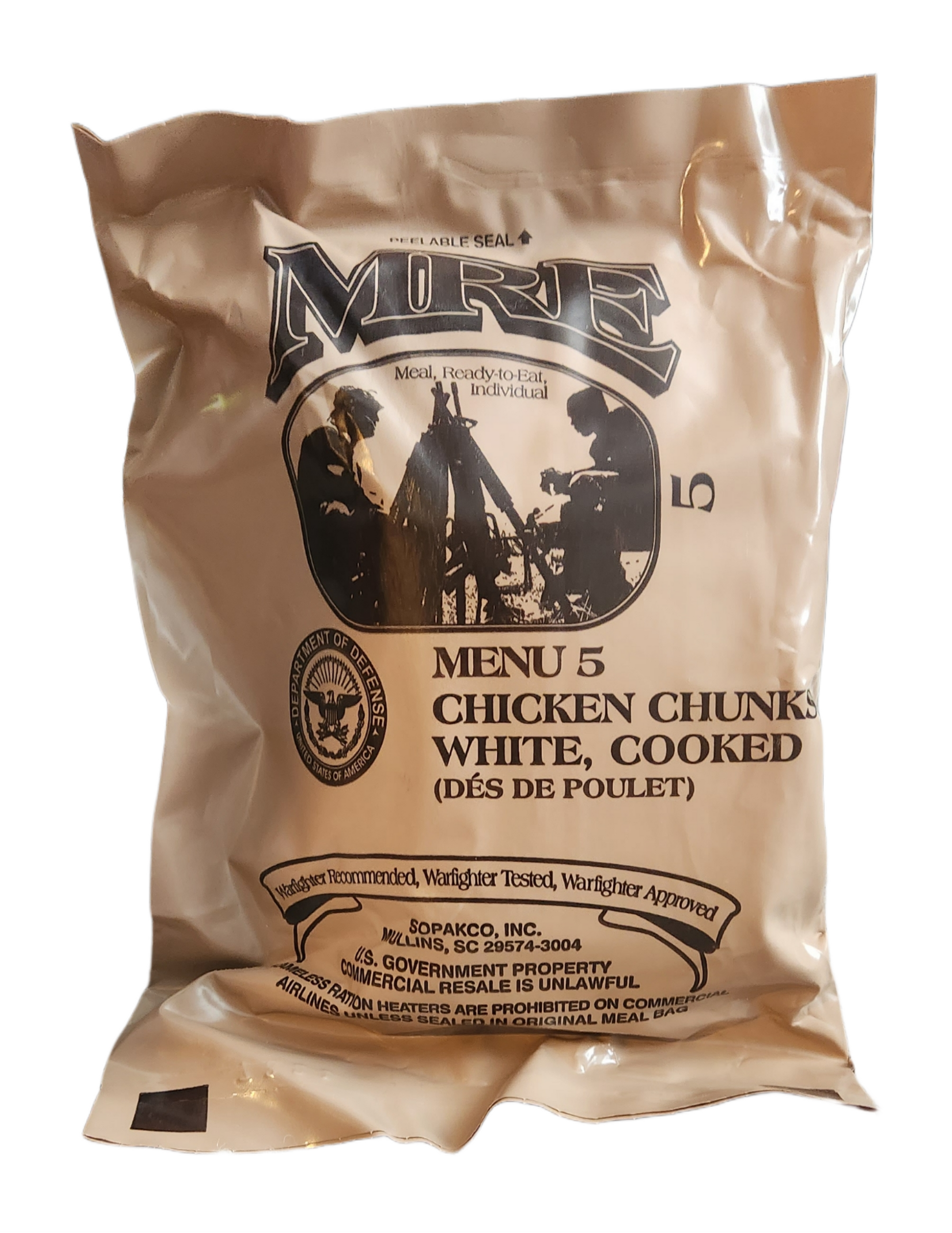 Shredded Beef Barbecue MRE Meal - Genuine US Military Surplus Inspection  Date 2020 and Up