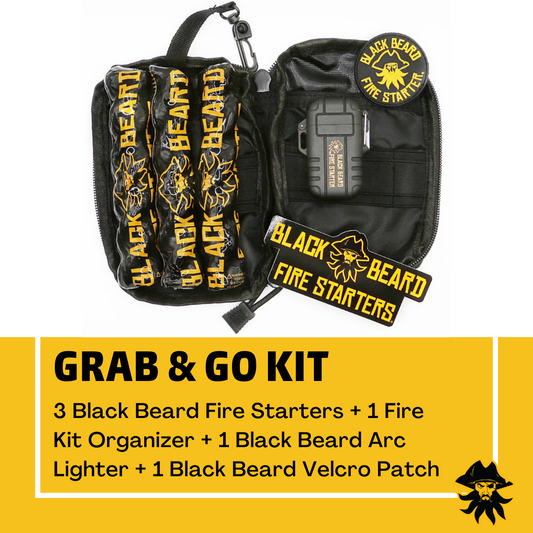 BLACK BEARD FIRESTARTER (Grab and go kit)