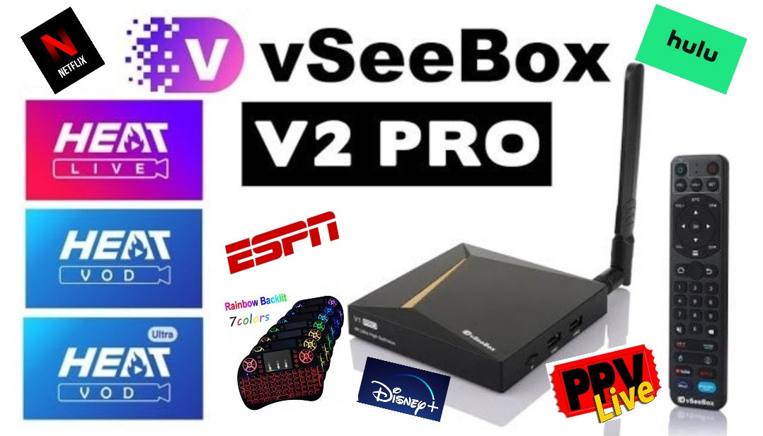 2023 VSeeBox V2 Pro with Voice Remote, & 8K HDMI Cable. ★★(HIDDEN DISCOUNTS APPLIED AT CHECKOUT)★★