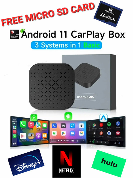 ★NW Surplus Supply Wireless Carplay Streaming Box with NETFLIX, DISNEY PLUS, YOUTUBE, ETC★